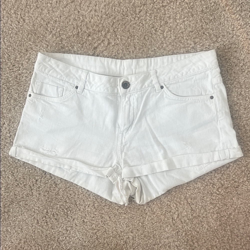 Divided White Jean Shorts for Women